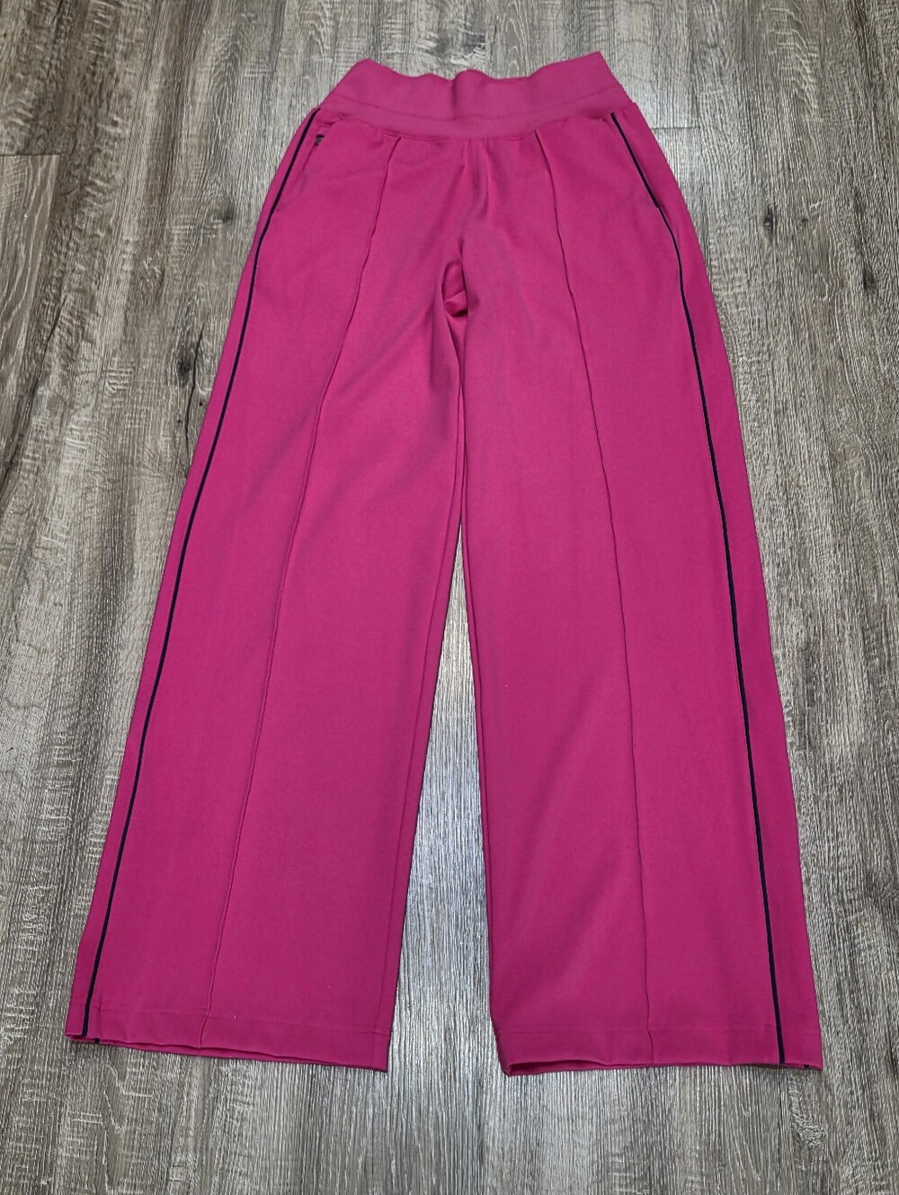Athleta Venice High Rise Track Wide Leg Pants Pink Size Small-Tall , S/T